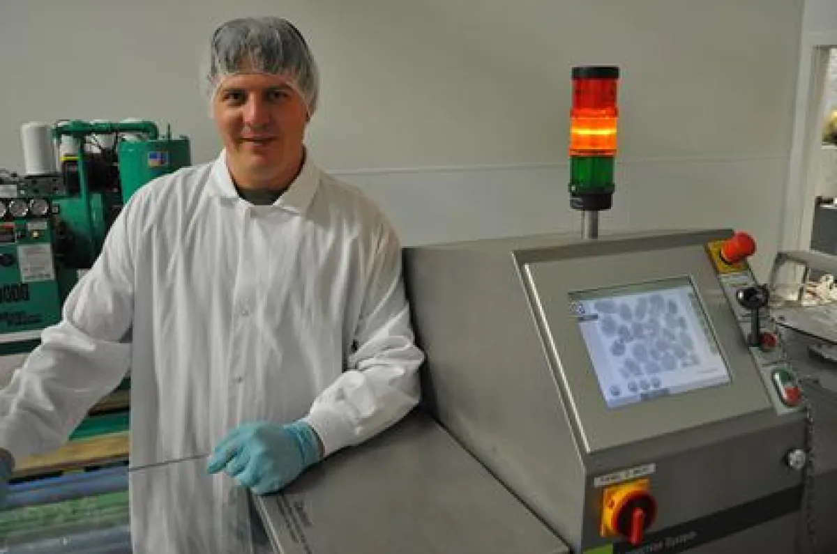 Werksleiter Phil Fraley von Nutradried Creations.