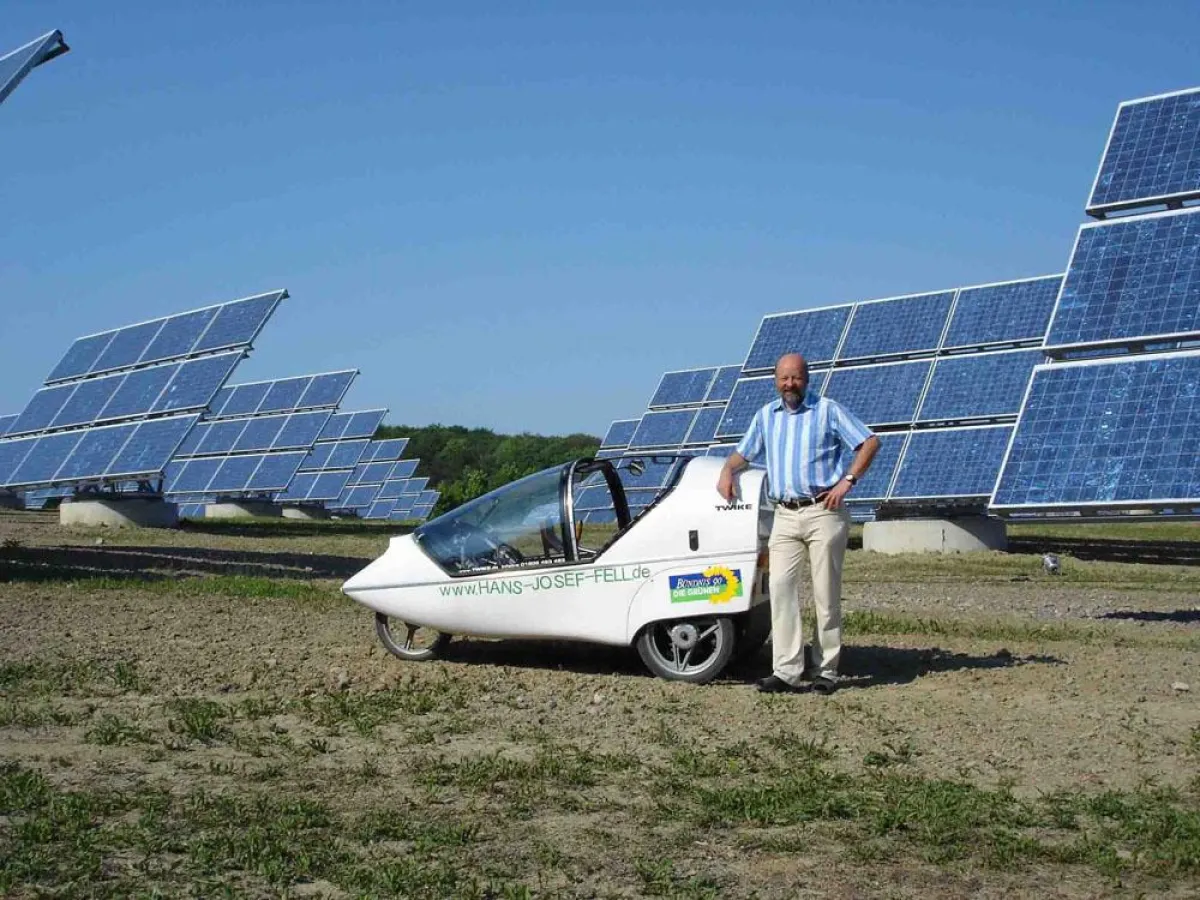 Hans-Josef Fell mit seinem 