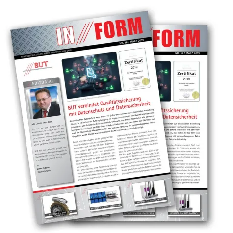 Bild: Firmenzeitschrift INFORM zeigt Referenzen der Blechteile Fertigung