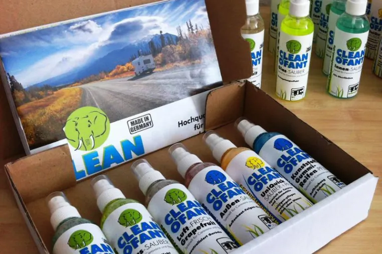 Bild: CLEANOFANT Kennenlern-Set mit 6 verschiedenen Produkten - Reinigung und Pflege von Wohnwagen und Wohnmobil