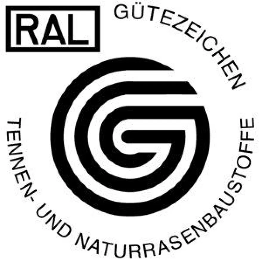 RAL Gütezeichen Tennen- und Naturrasenbaustoffe; Bildnachweis: RAL