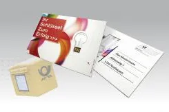 Bild: Die USB Postkarte – eine Weltneuheit aus Deutschland