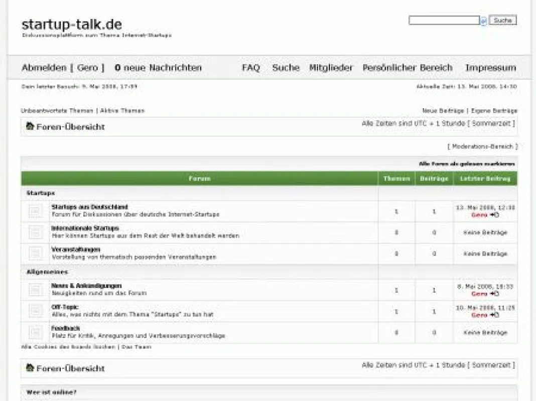 startup-talk.de - Homepage