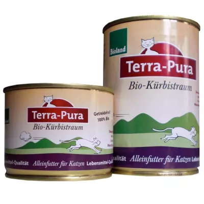 Bild: Terra Pura Bio Katzenfutter Kürbistraum.