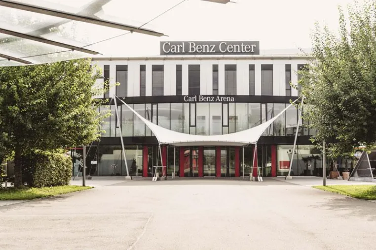 mld ist Technikpartner in der CARL BENZ ARENA Bild: mld ist Technikpartner in der CARL BENZ ARENA