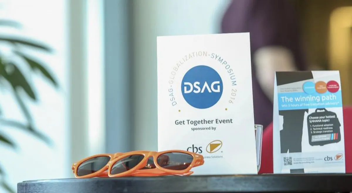 cbs als Sponsor des Vorabend-Events des 7. DSAG Globalization Symposiums