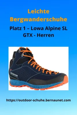 Bild: Leichte Bergwanderschuhe - Outdoor Schuhe - Wanderschuhe