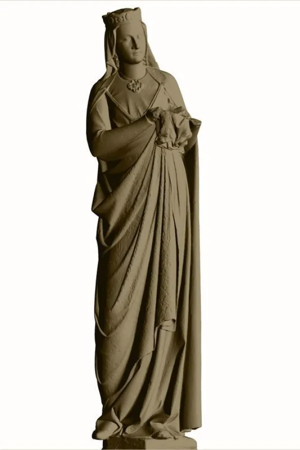 A high-definition 3-D model of a Madonna figure. (Source: Universität Bamberg)