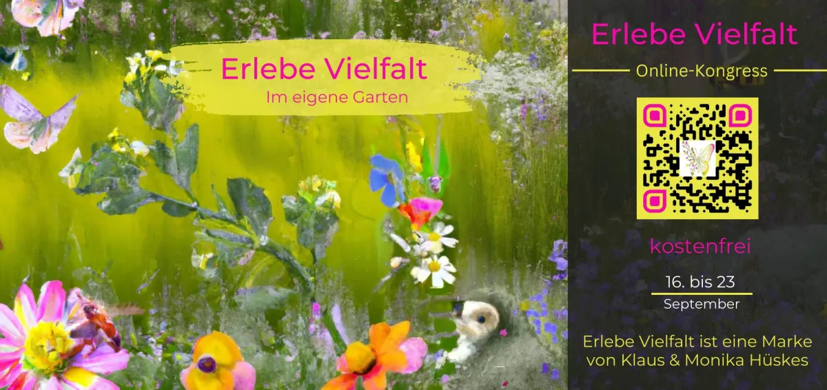 Flyer Erlebe Vielfalt Online Kongress (© Klaus Hüskes)