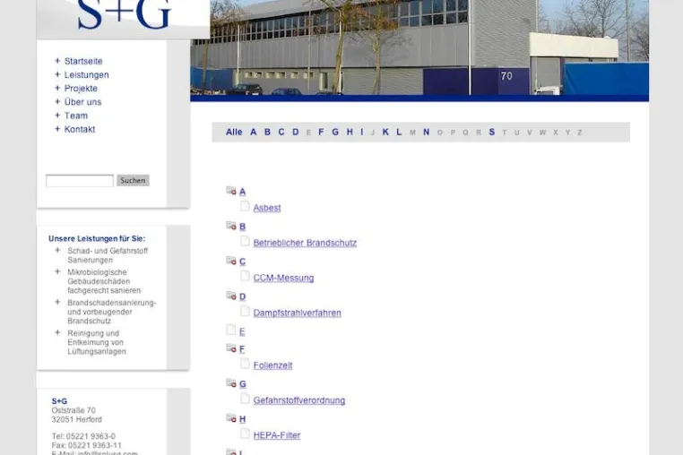 Bild: Lexikon der S+G Herford sorgt für Transparenz in der Schadstoffsanierung