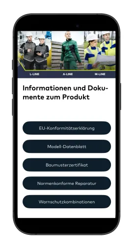 Bild: Arbeitskleidung mit Datenpower: ROFA und Narravero zeigen den Digitalen Produktpass – live auf der A+A