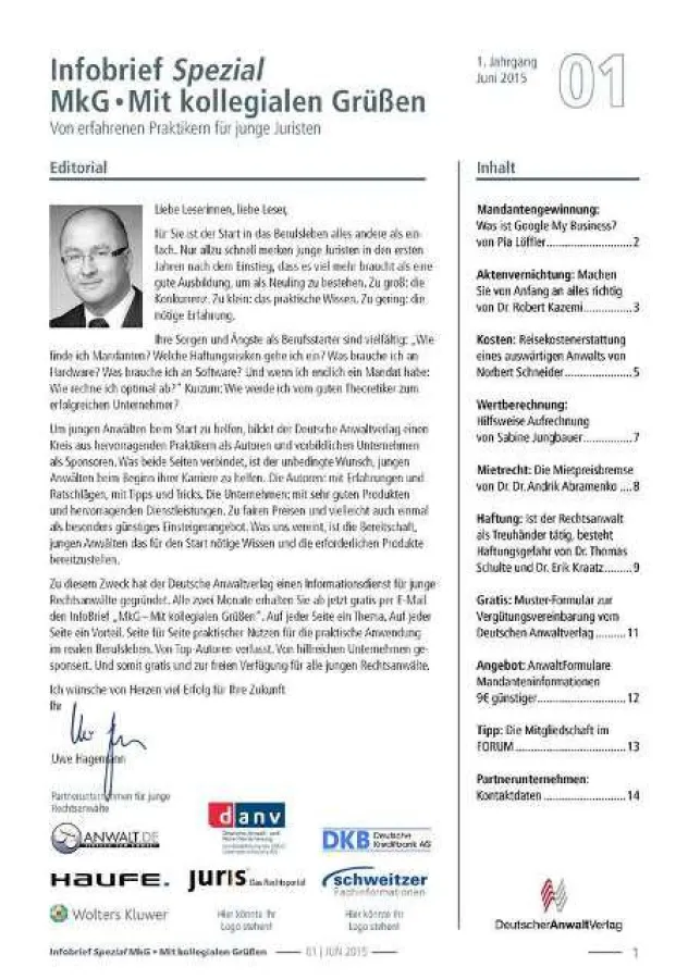 Infobrief MkG ? Mit kollegialen Grüßen