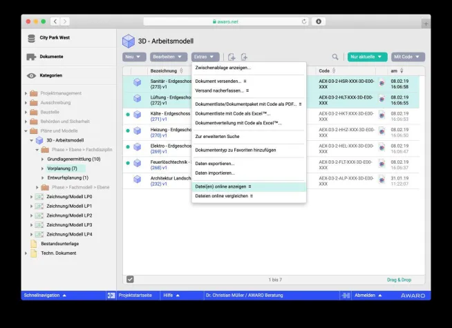 Bild: BIM-Modelle einfacher managen mit AWARO Version 8.1