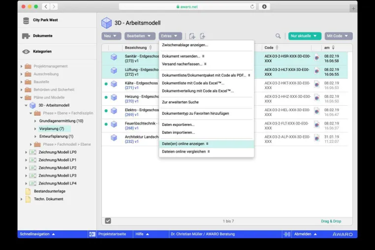 BIM-Modelle einfacher managen mit AWARO Version 8.1 Bild: BIM-Modelle einfacher managen mit AWARO Version 8.1