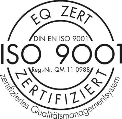 Bild: Zertifizierung nach DIN ISO 9001