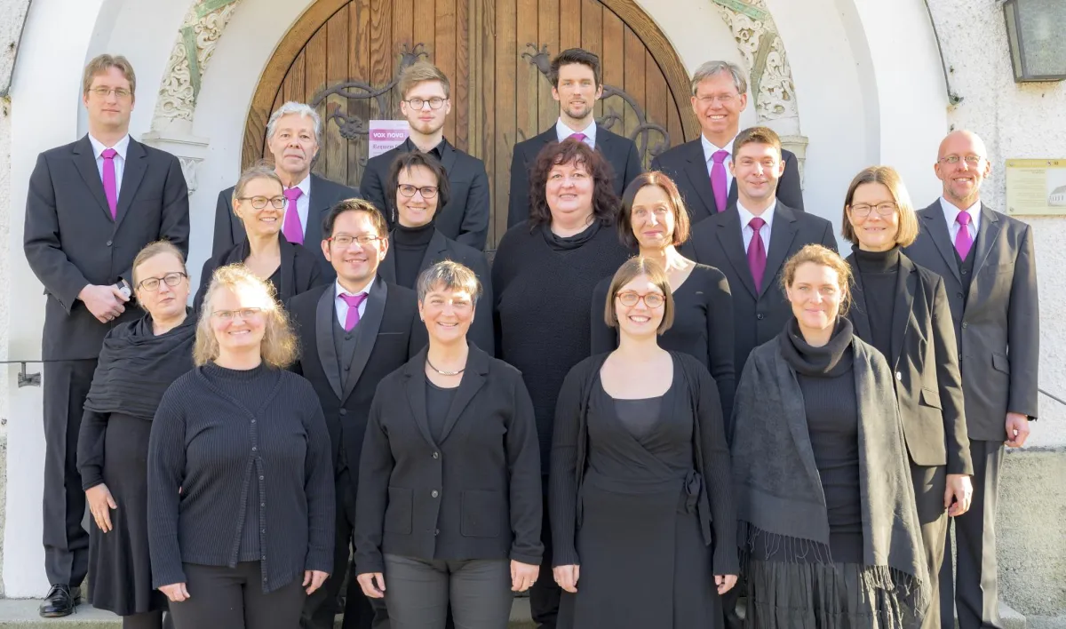 vox nova vor St. Michael (Wolfratshausen) am 24. Februar 2019 (Foto: Wolfgang Egartner)