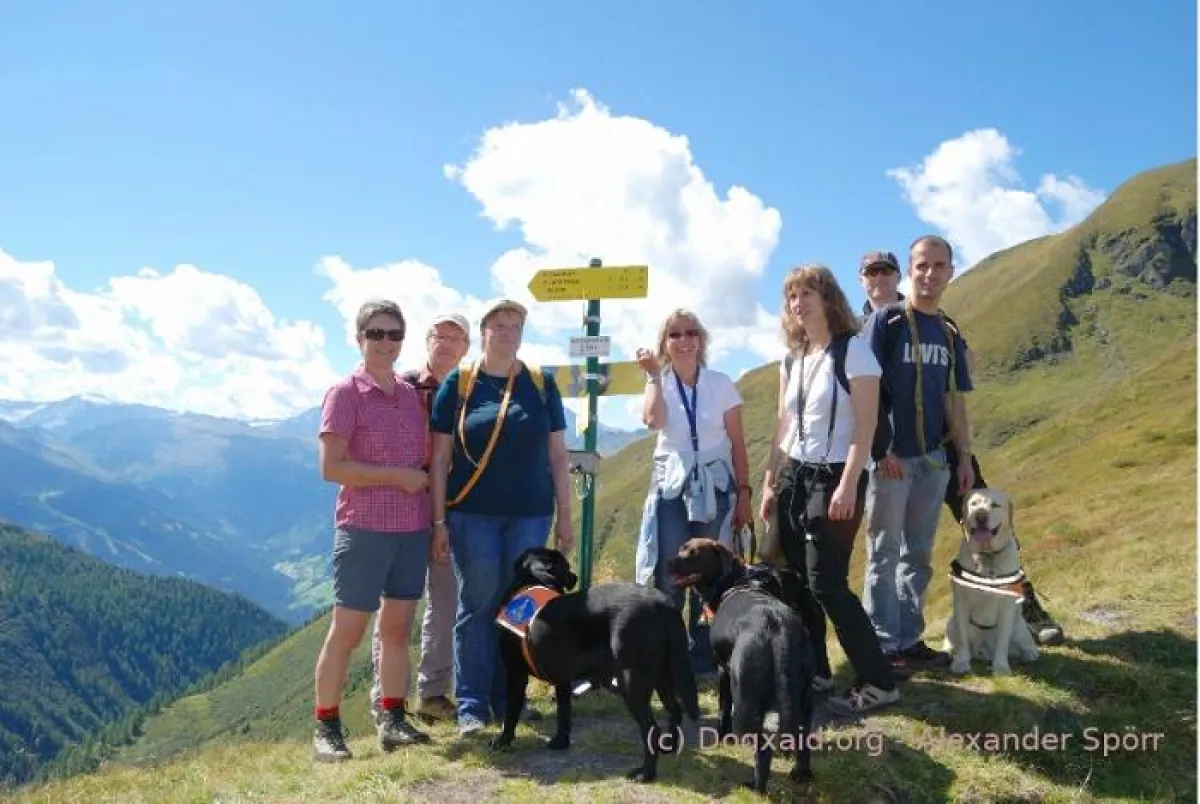Dogxaid und Alpenverein Pocking auf ihrer Hüttentour 2011 im Gasteinertal.