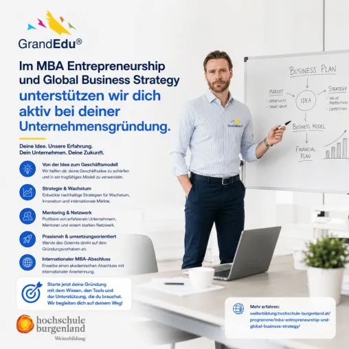 Bild: MBA Entrepreneurship und Global Business Strategy unterstützt angehende Gründer bei der Umsetzung