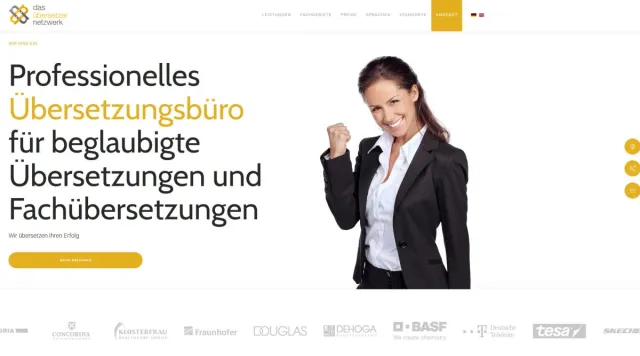 Bild: Übersetzernetzwerk mit neuer Website - Fokus auf beglaubigte Übersetzungen und erweiterte Sprachvielfalt