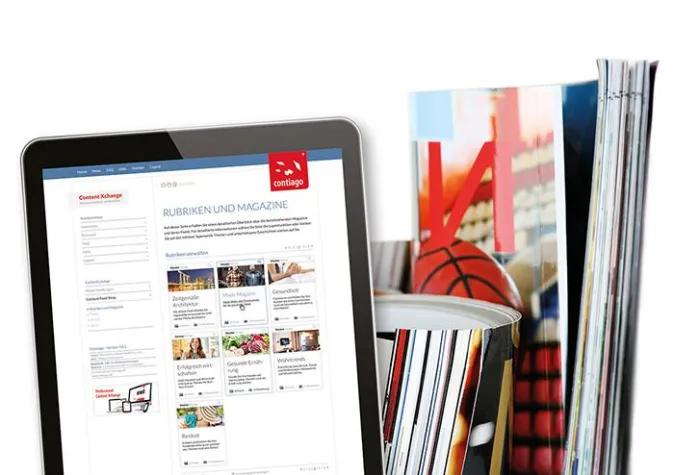 Bild: Contiago - BÖRSE ONLINE, €uro, €uro am Sonntag und ARTINVESTOR stellen Inhalte für Homepages bereit