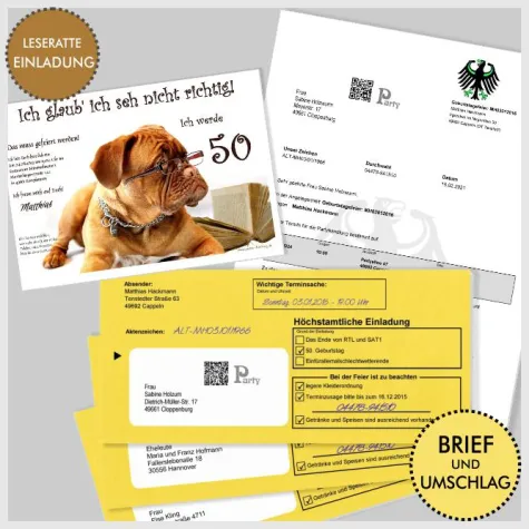 UNSER FESTTAG 'Mal was Anderes' - Originelle Einladungen und Geschenke für jede Party Bild: UNSER FESTTAG 'Mal was Anderes' - Originelle Einladungen und Geschenke für jede Party