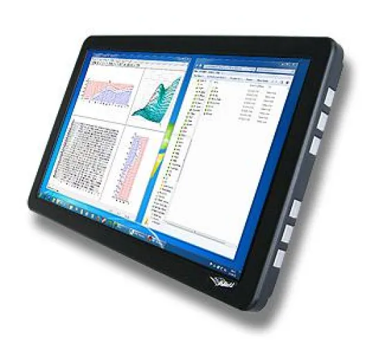 Bild: Full-HD 15.6" TFT-Display mit Picture-In-Picture Funktion, DisplayPort, DVI-I/VGA, HDMI und Aluminiumgehäuse