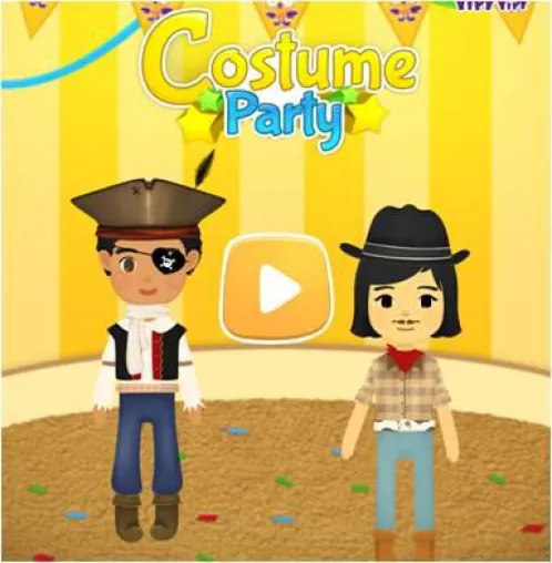 Bild: “YIPY Costume Party” ist neuer Favorit von BesteKinderApps.de für Anziehpuppenspiele