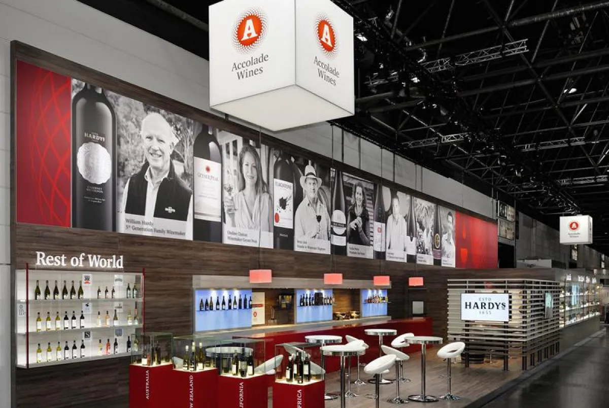 Messestand Accolade Wines