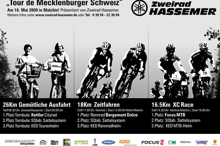 Bild: Erste Auflage der „Tour de Mecklenburgische Schweiz“