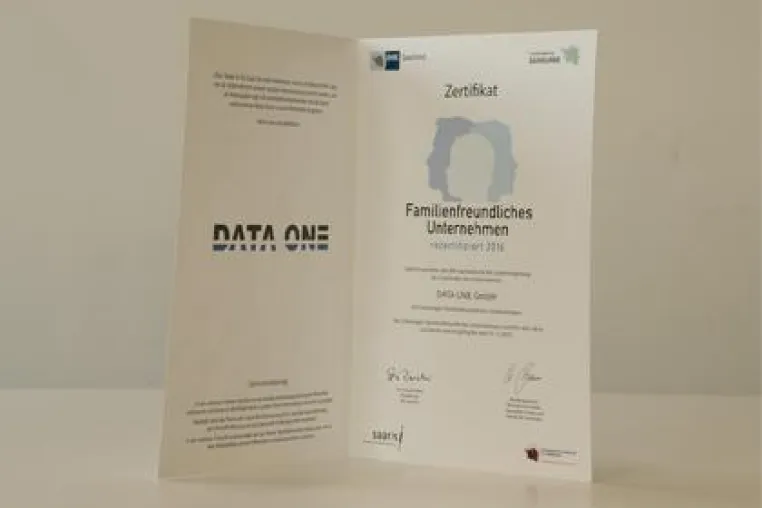 Data One punktet erneut bei Familienfreundlichkeit Bild: Data One punktet erneut bei Familienfreundlichkeit