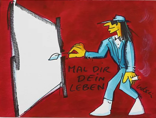 Bild: Einfach Udo. Ausstellung in der Kunsthandlung Langheinz