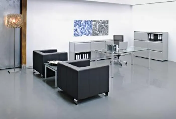 Bild: Aluminium meets Style - Die Systemmöbel-Manufaktur AMS glänzt auf der imm cologne 2009