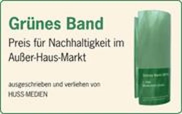 Bild: HUSS-MEDIEN verleiht „Grünes Band“ – Preis für Nachhaltigkeit im Außer-Haus-Markt