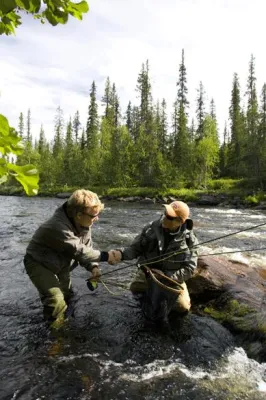 Bild: Rajamaa, Schweden - »Weil die Sonne in Lappland nie untergeht, angeln wir rund um die Uhr«