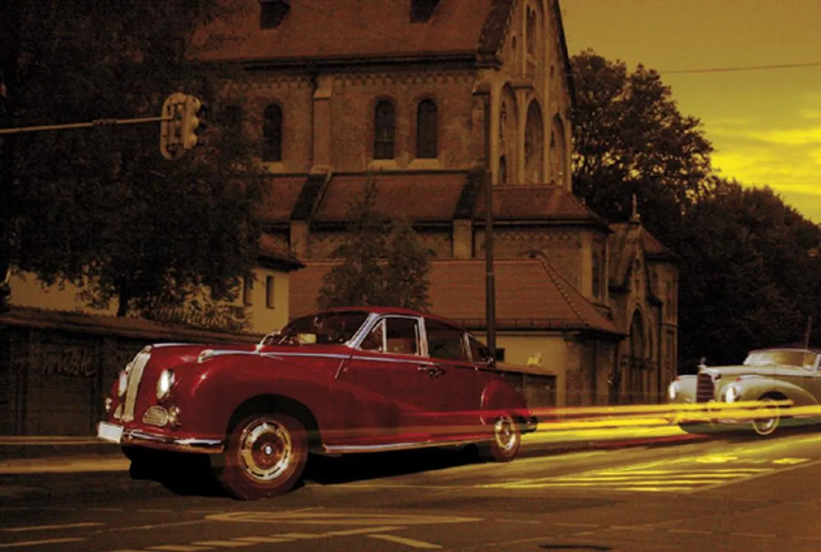 Oldtimer-Shuttle in München während der