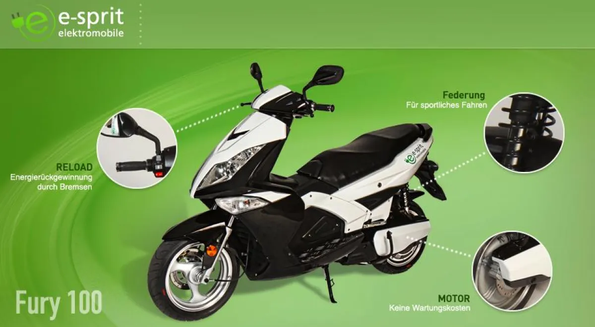 Modell Fury 100 aus der Modellreihe von e-sprit elektromobile