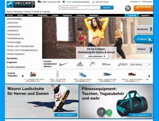 Bild: Keller Sports - ein innovativer Onlineshop mit Beratung
