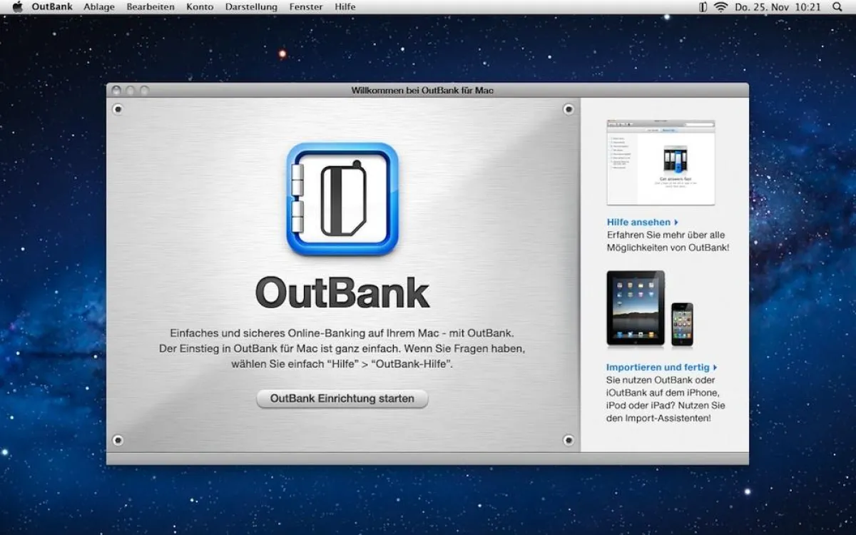OutBank ist ab sofort im Mac-App-Store von Apple erhältlich