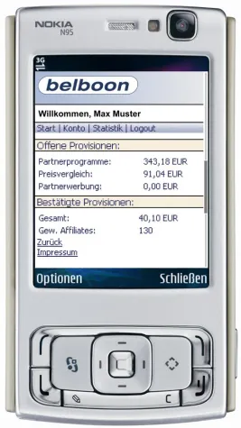 Bild: belboon startet mobiles Reporting auf Handys und PDAs