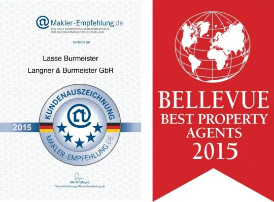 Bild: Langner & Burmeister Immobilien startet mit drei tollen Auszeichnungen in das Jahr 2015