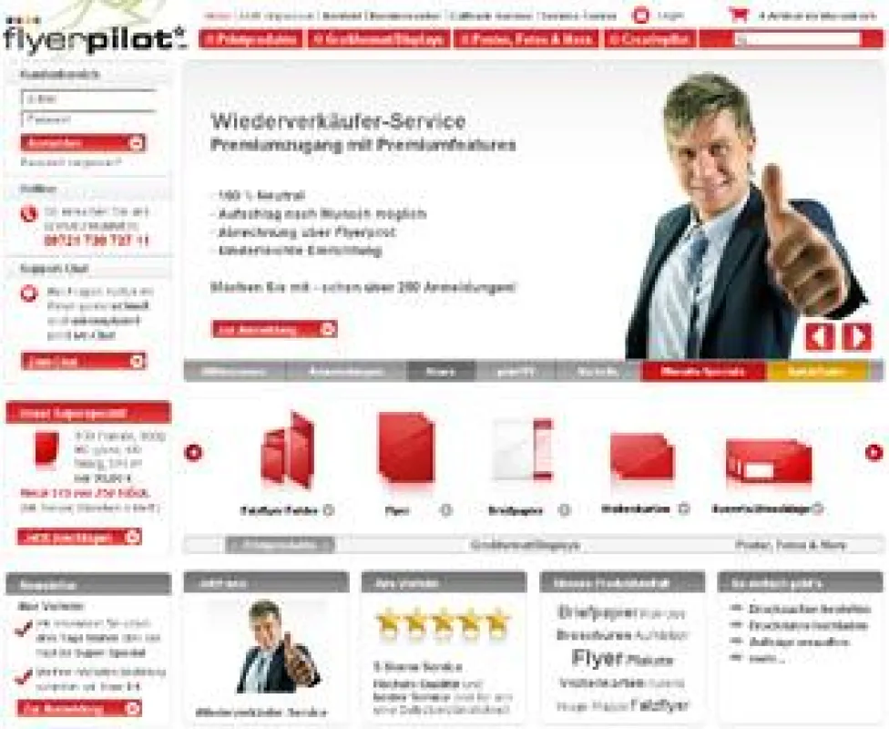 Flyerpilot startet neutralen Wiederverkaufs-Service für registrierte Druckereikunden.
