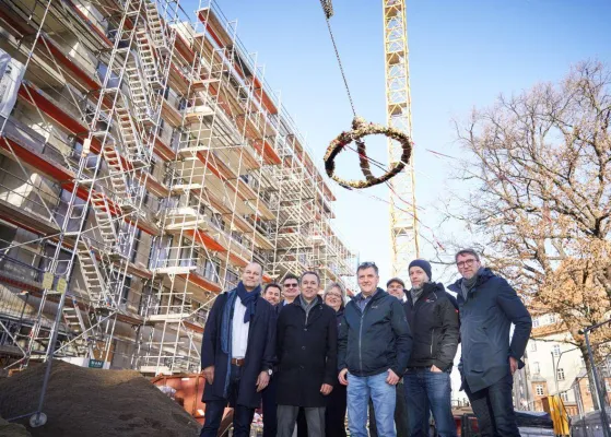 Bild: AOC Immobilien AG feiert Richtfest für Wohn- und Gewerbeprojekt FRITZCON in Dresden