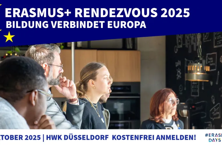 Erasmus+ Rendezvous in Düsseldorf: Austausch, Praxiswissen und neue Partnerschaften Bild: Erasmus+ Rendezvous in Düsseldorf: Austausch, Praxiswissen und neue Partnerschaften