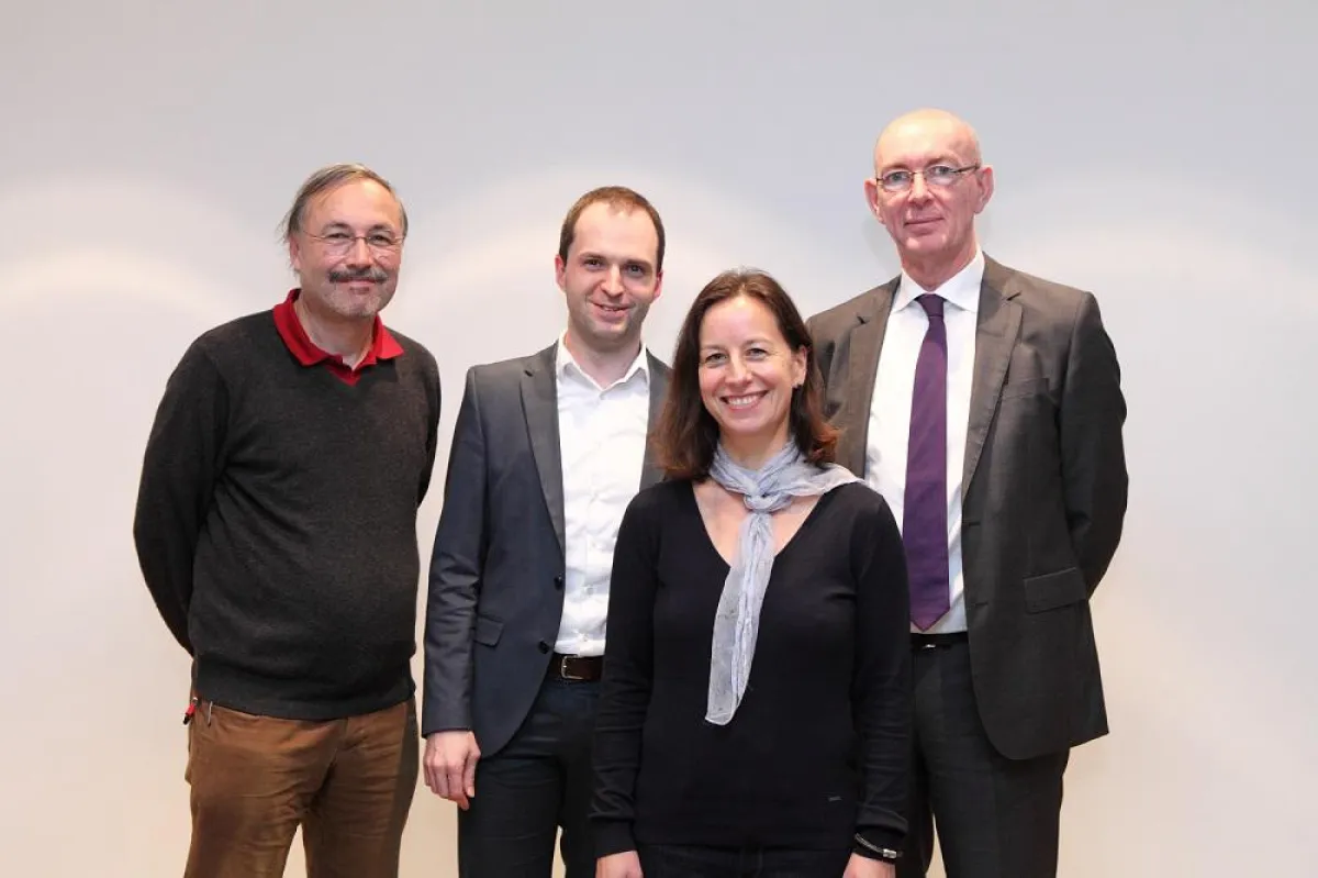 Im Bild (v.l.n.r.): Peter Szyszka, Nils Hille, Alexandra Groß und Ralf Breuer.