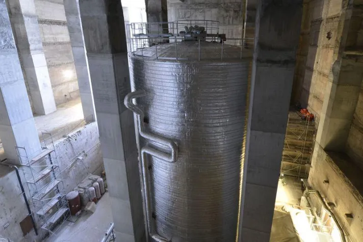 Bild: Ceramic Polymer - Innenbeschichtung Wärmespeicher im „Energiebunker“