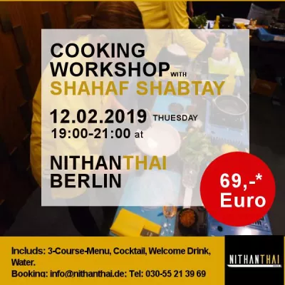 Kochworkshop mit Sternekoch Shahaf Shabtay am 12.2.2019 Bild: Kochworkshop mit Sternekoch Shahaf Shabtay am 12.2.2019