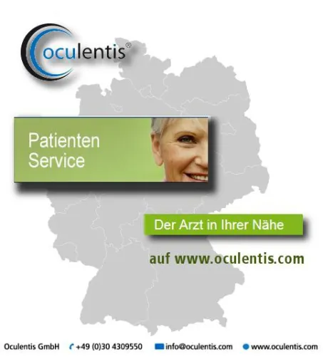 Oculentis‘ Arztfinder: Der Augenarzt in Ihrer Nähe Bild: Oculentis‘ Arztfinder: Der Augenarzt in Ihrer Nähe