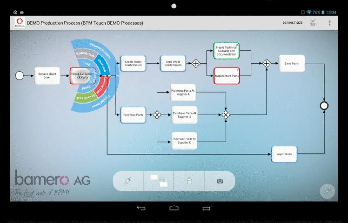 Intuitive Prozessmodellierung durch Touch-based Modelling