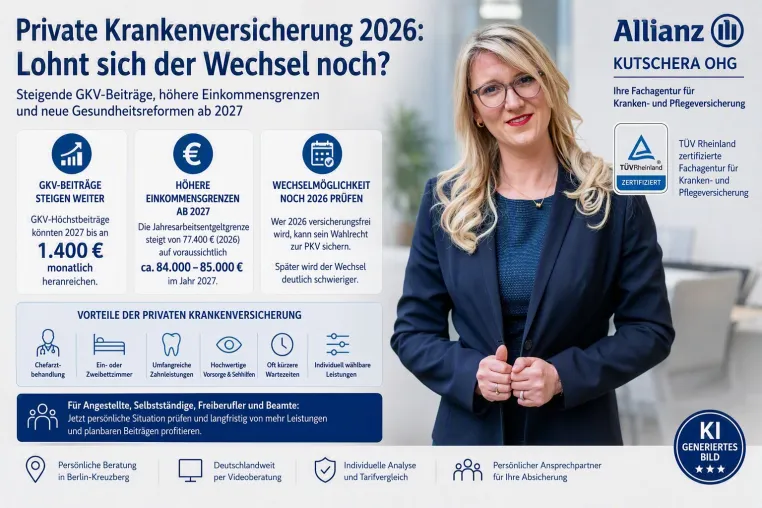 Bild: Private Krankenversicherung 2026: Warum sich der Wechsel vor den Reformen 2027 lohnen kann