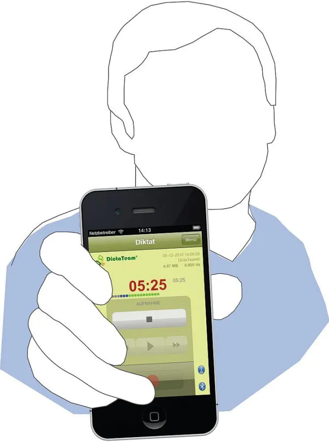 Per Smartphone diktieren